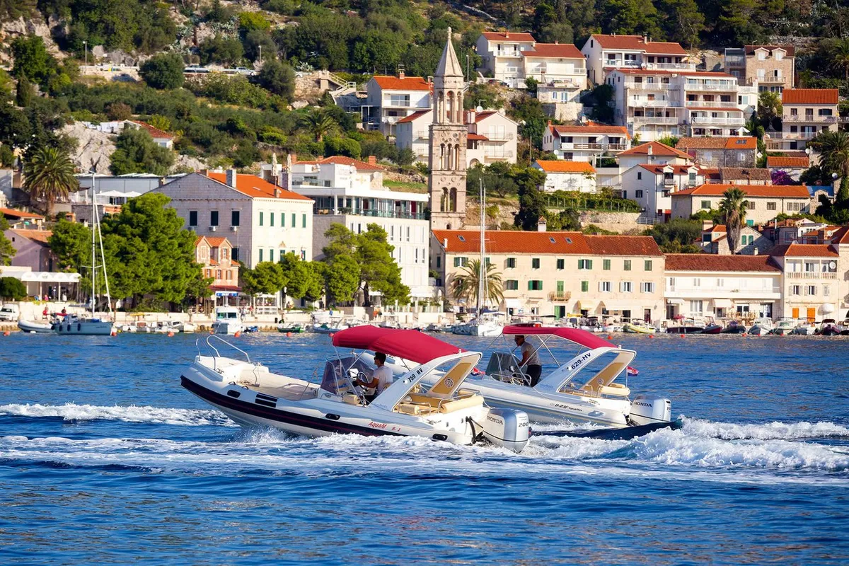 Barracuda 730, a sailboat at Hvar town, Croatia