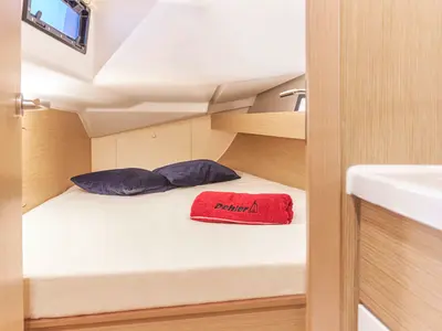 Cabin on Mrs. Gump, a Dehler 38 SQ sailboat at Punat, Croatia