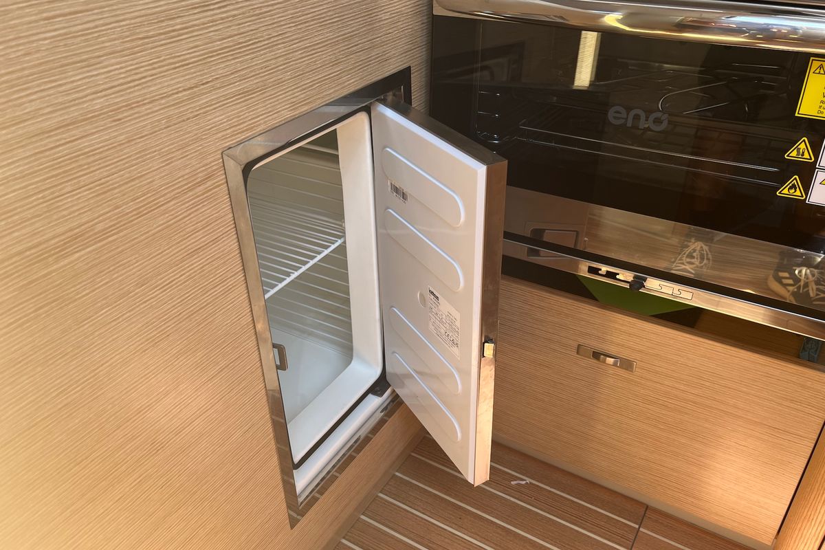 Galley of Mrs. Gump, a Dehler 38 SQ sailboat at Punat, Croatia