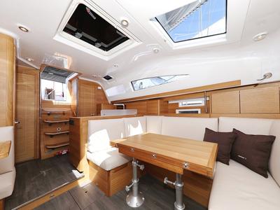 Salon of Kaya, a Elan Impression 40.1 sailboat at Grad Biograd na Moru, Croatia