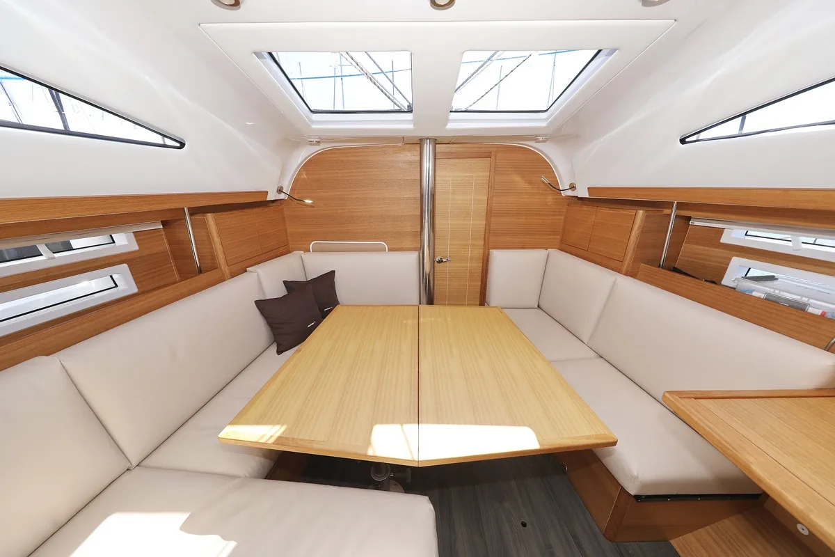 Salon of Kaya, a Elan Impression 40.1 sailboat at Grad Biograd na Moru, Croatia