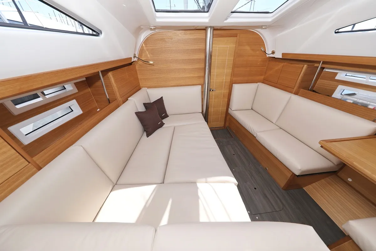 Salon of Kaya, a Elan Impression 40.1 sailboat at Grad Biograd na Moru, Croatia