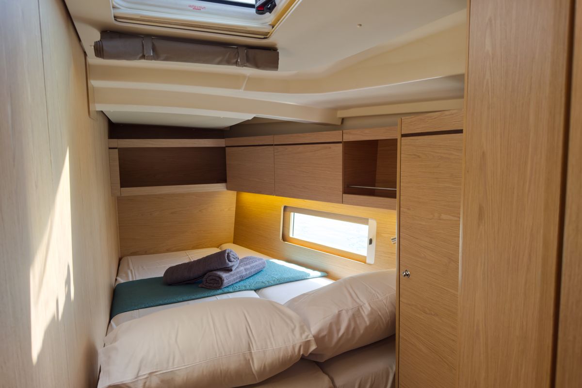 Cabin on Sail Away (Refit 2025 - A/C - Electric Heads), a Beneteau Oceanis 46.1 sailboat at Athens, Greece