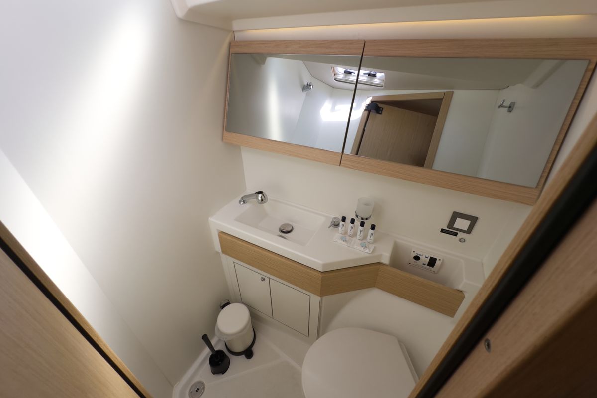 Head on Sail Away (Refit 2025 - A/C - Electric Heads), a Beneteau Oceanis 46.1 sailboat at Athens, Greece