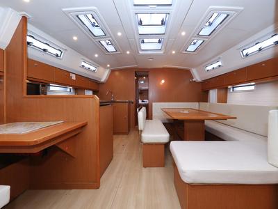 Salon of Siegal, a Bavaria Cruiser 50 sailboat at Grad Biograd na Moru, Croatia