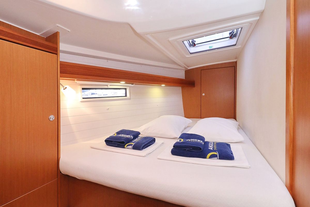 Cabin on Siegal, a Bavaria Cruiser 50 sailboat at Grad Biograd na Moru, Croatia