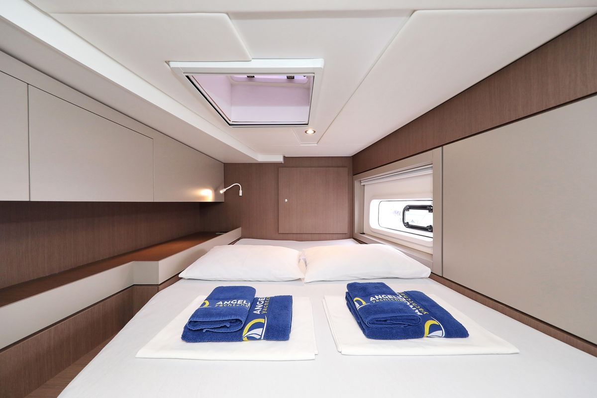 Cabin on Triton, a Bali 4.6 catamaran at Grad Trogir, Croatia
