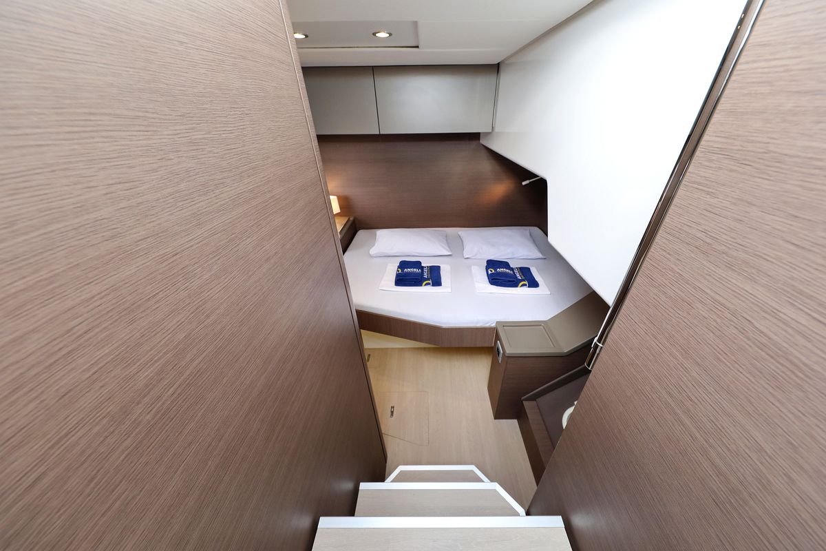 Cabin on Triton, a Bali 4.6 catamaran at Grad Trogir, Croatia