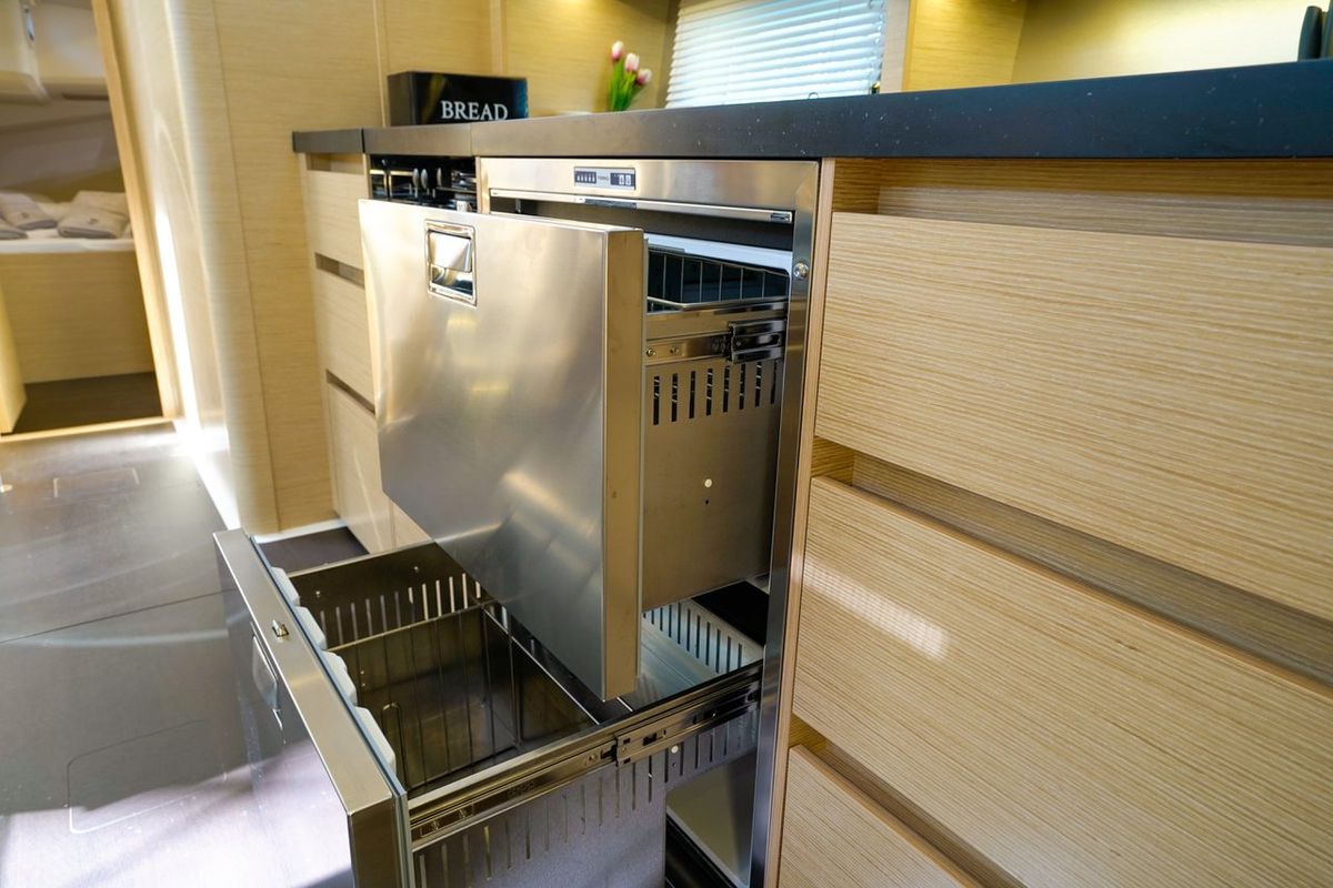 Galley of Evelyn, a Hanse Yachts Hanse 508 sailboat at Seget Donji, Croatia