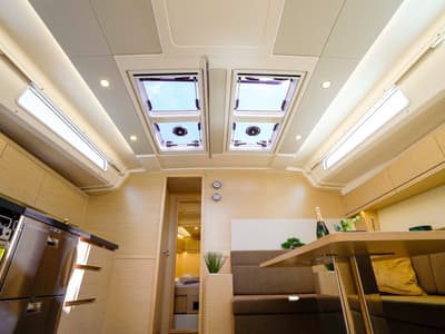 Salon of Evelyn, a Hanse Yachts Hanse 508 sailboat at Seget Donji, Croatia