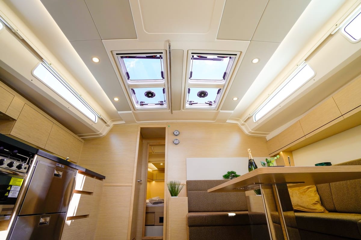 Salon of Evelyn, a Hanse Yachts Hanse 508 sailboat at Seget Donji, Croatia