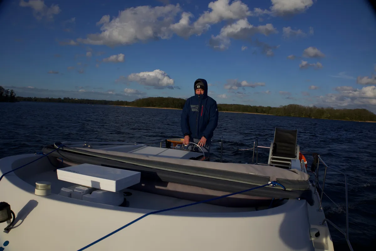 Exterior view of Aphrodite, a Gulet Tarpon 42 TP motorboat at Lübz, Germany