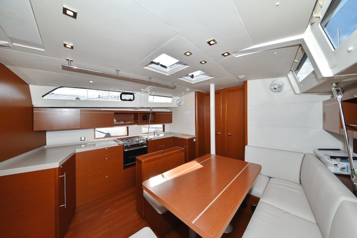 Galley of Antonela M, a Beneteau Oceanis 46.1 sailboat at Zadar, Croatia