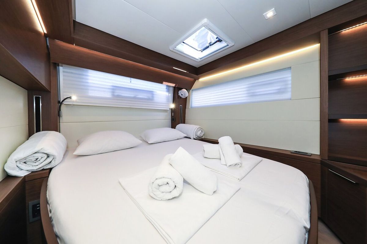 Cabin on Lux, a Lagoon 50 catamaran at Općina Sukošan, Croatia