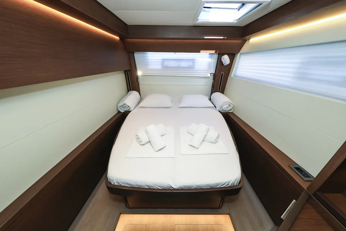 Cabin on Lux, a Lagoon 50 catamaran at Općina Sukošan, Croatia
