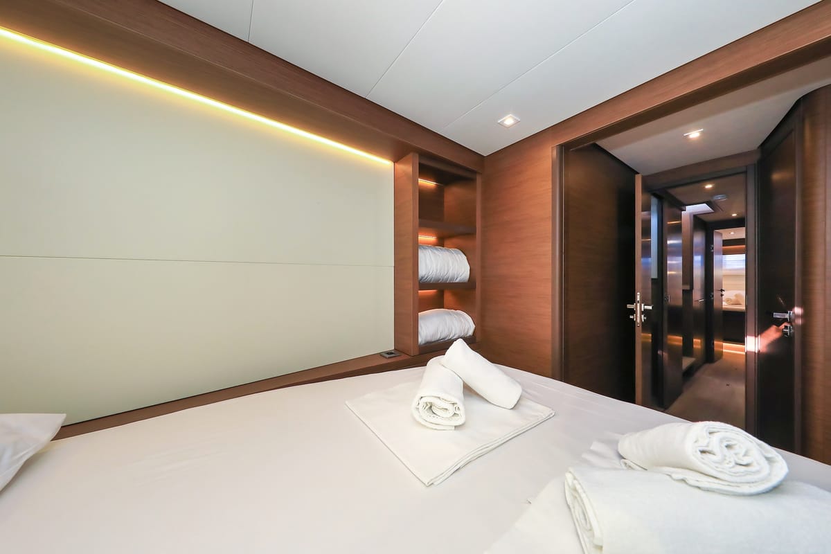 Cabin on Lux, a Lagoon 50 catamaran at Općina Sukošan, Croatia