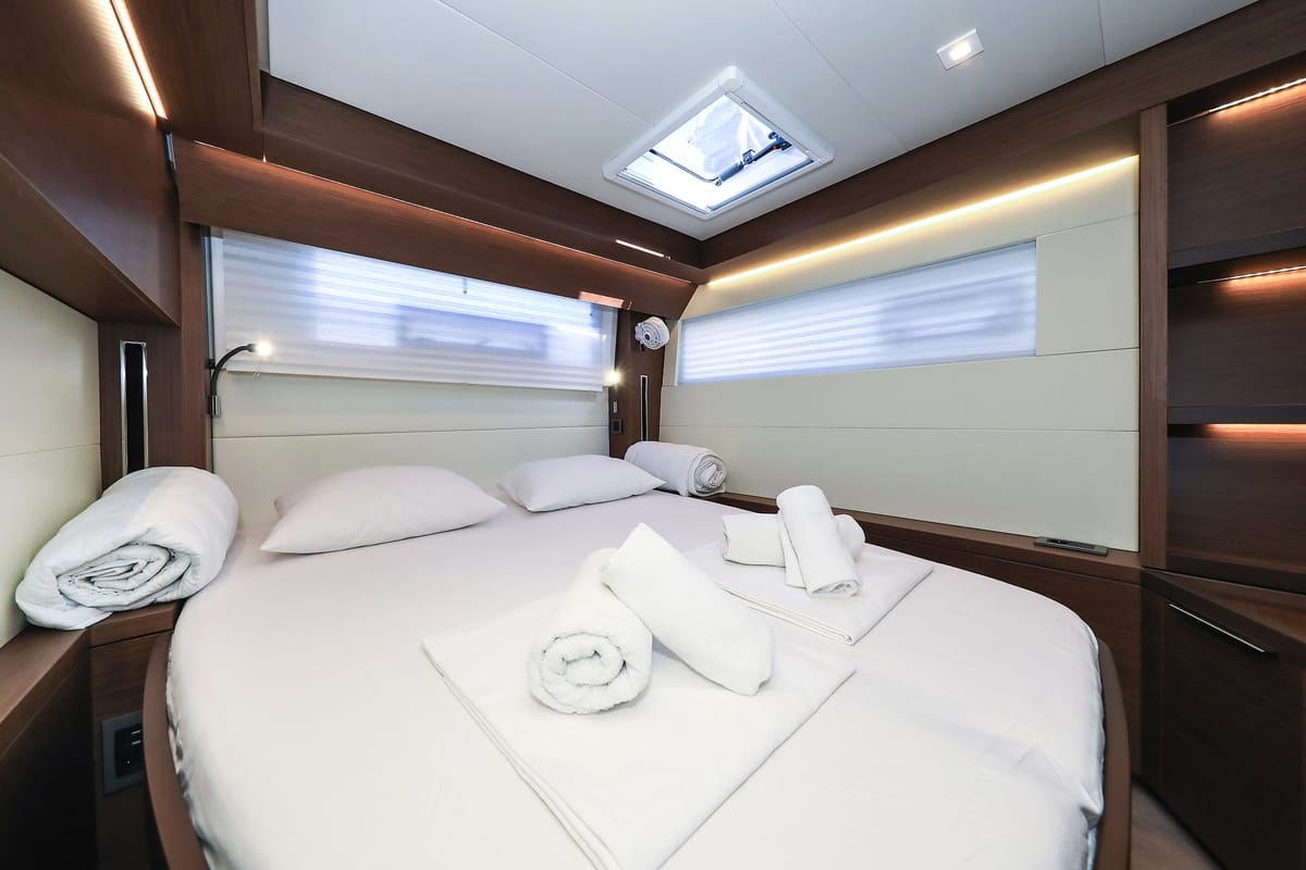 Cabin on Lux, a Lagoon 50 catamaran at Općina Sukošan, Croatia