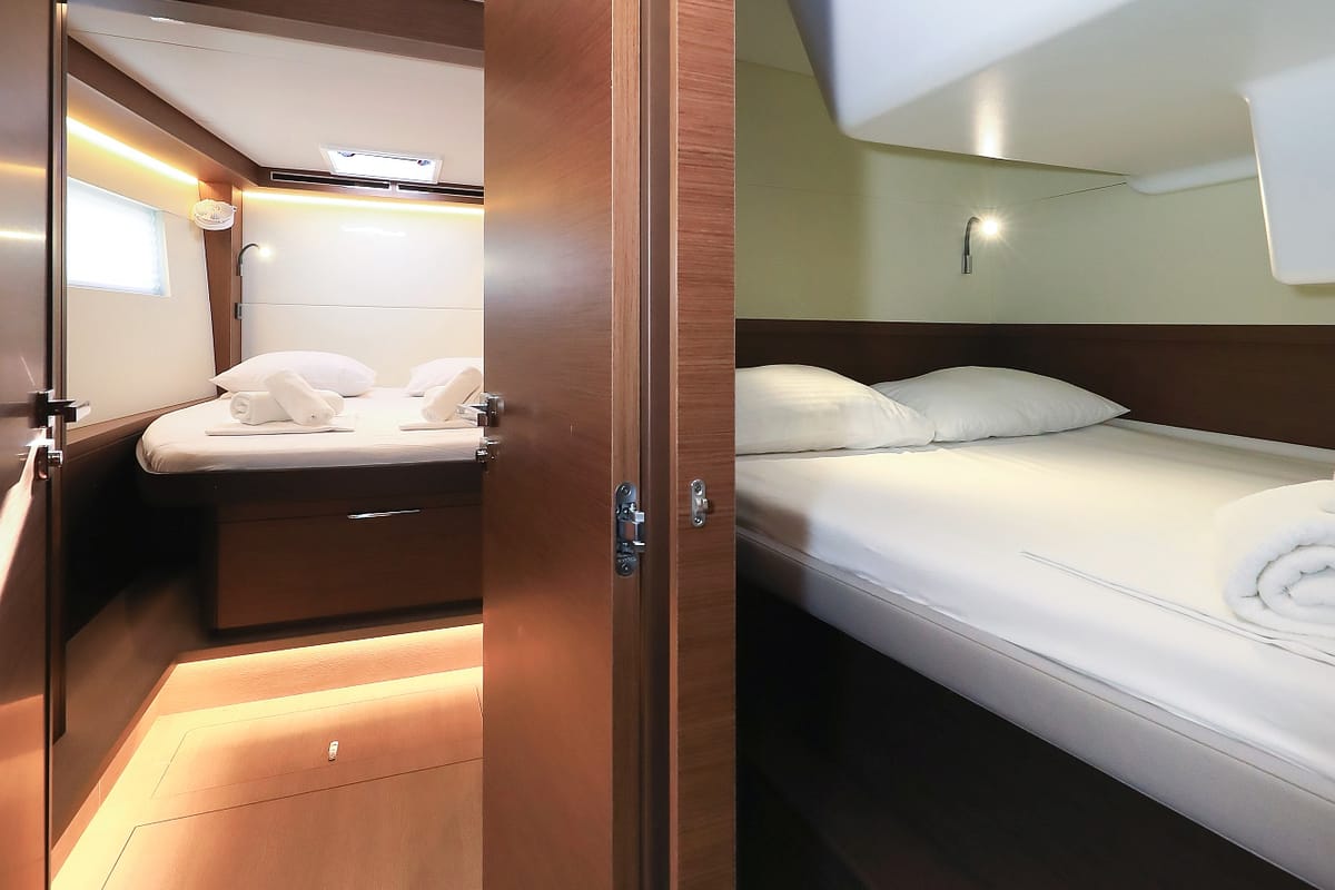 Cabin on Lux, a Lagoon 50 catamaran at Općina Sukošan, Croatia