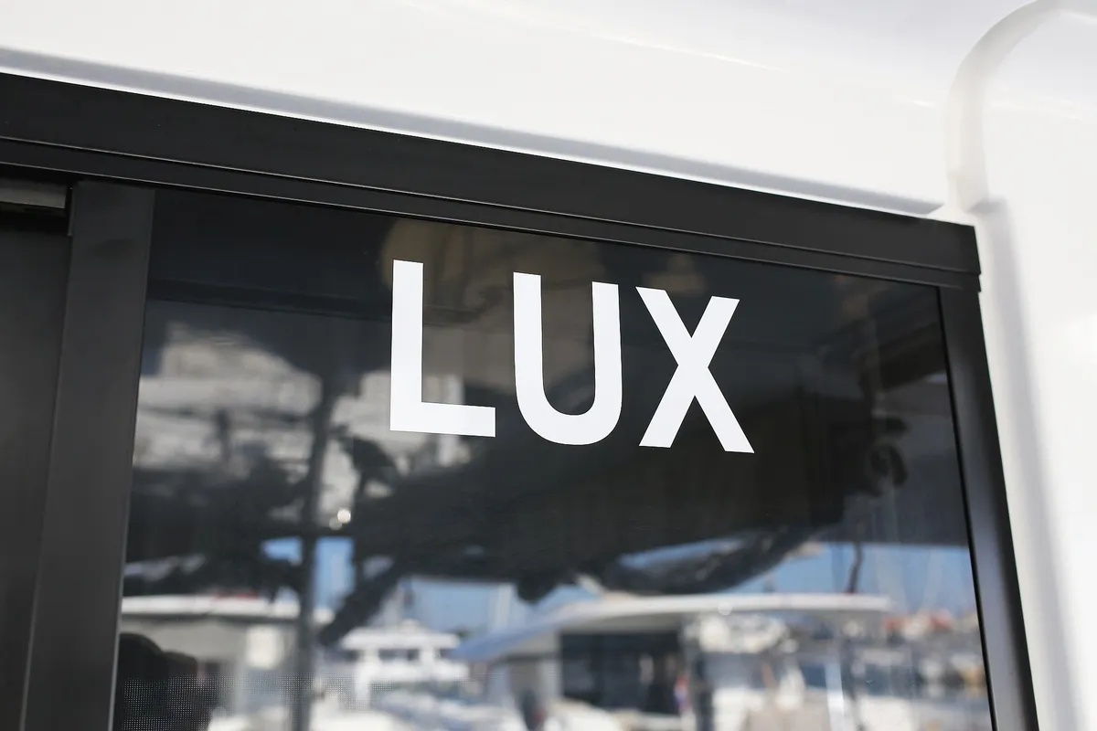 Lux, a Lagoon 50 catamaran at Općina Sukošan, Croatia