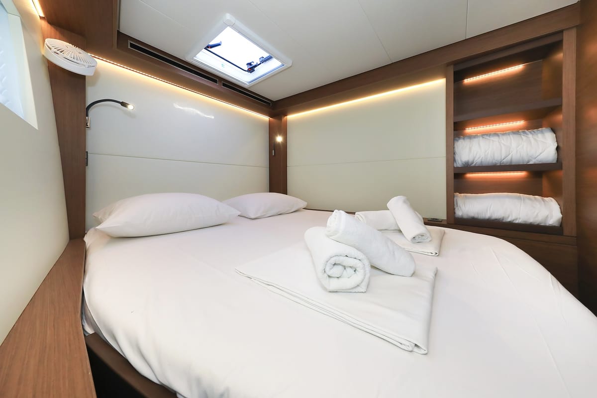 Cabin on Lux, a Lagoon 50 catamaran at Općina Sukošan, Croatia