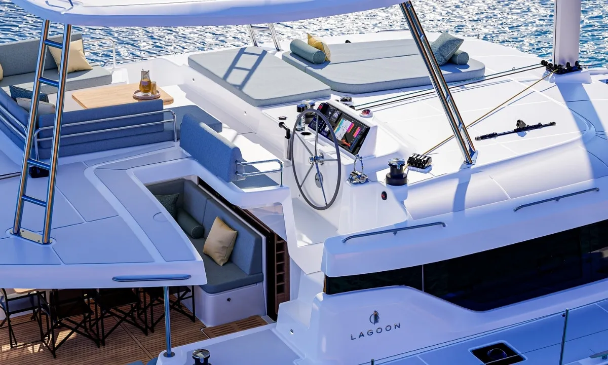 Manaia, a Lagoon Lagoon 47 catamaran at Seget Donji, Croatia