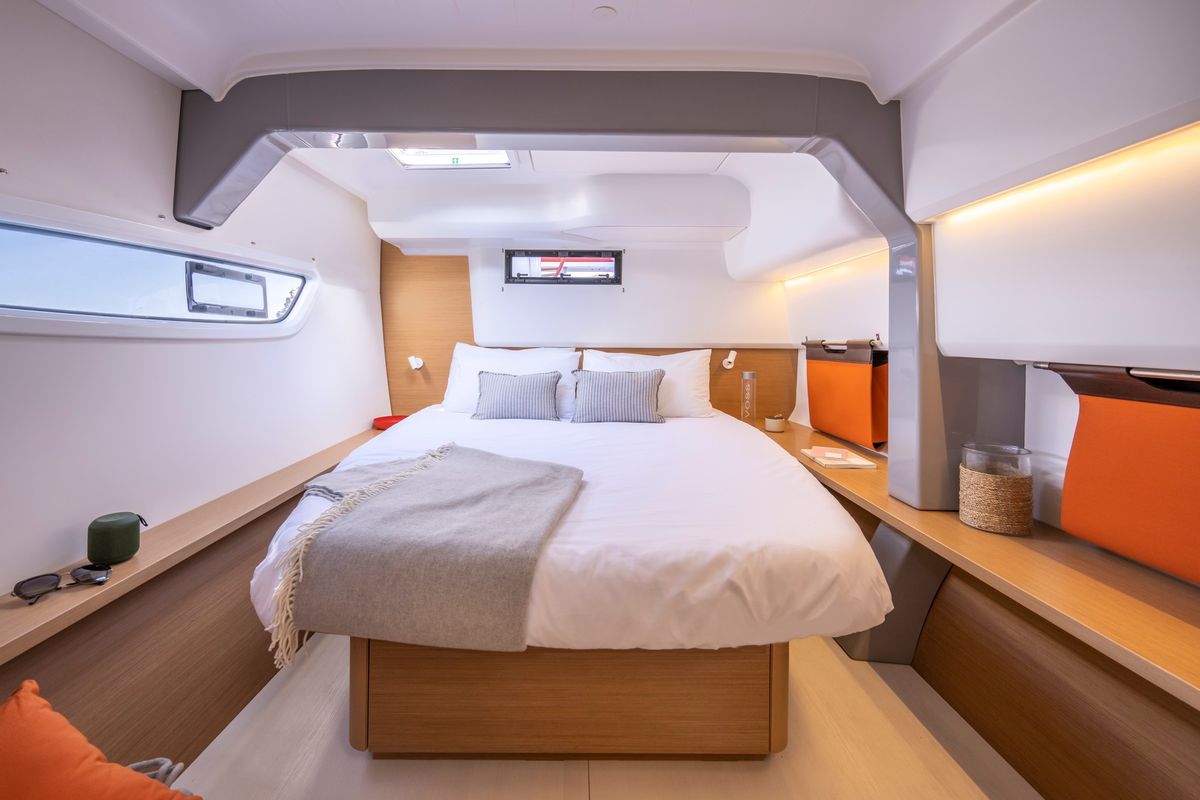 Cabin on TWISTER, a Excess 14 catamaran at Municipal Unit of Lefkada, Greece