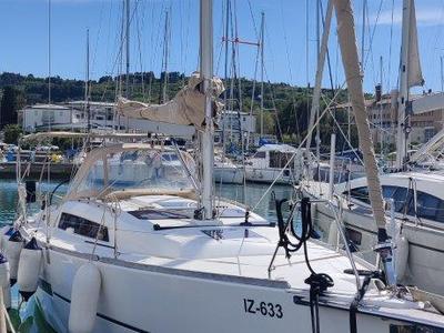Exterior view of Joy AS, a Dufour 350 sailboat at Izola / Isola, Slovenia