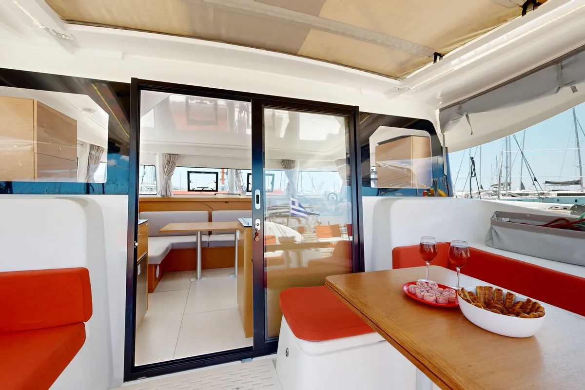 Alia, a Excess 11 catamaran at Municipal Unit of Rhodes, Greece