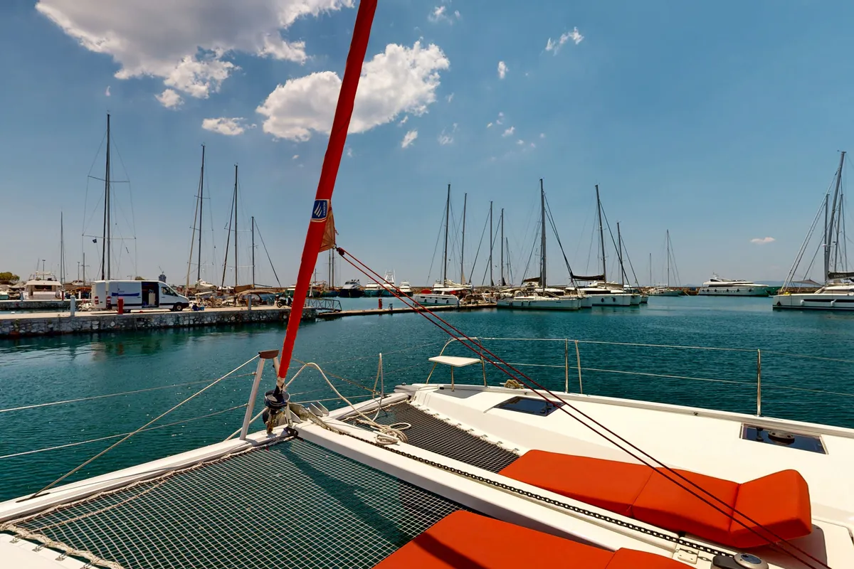 Alia, a Excess 11 catamaran at Municipal Unit of Rhodes, Greece