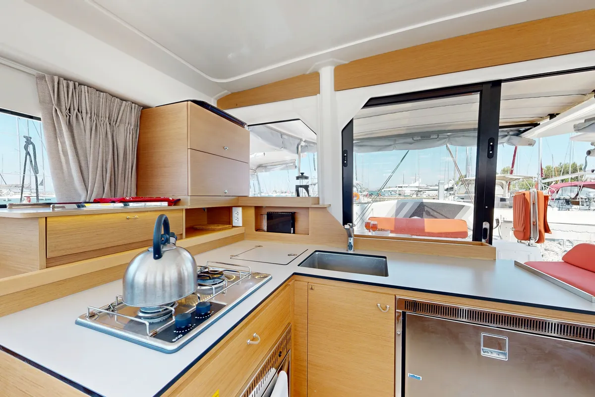 Alia, a Excess 11 catamaran at Municipal Unit of Rhodes, Greece
