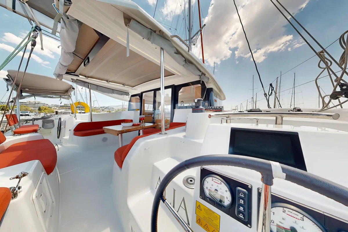 Alia, a Excess 11 catamaran at Municipal Unit of Rhodes, Greece
