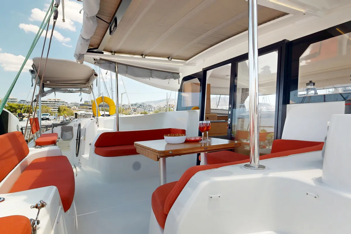 Alia, a Excess 11 catamaran at Municipal Unit of Rhodes, Greece