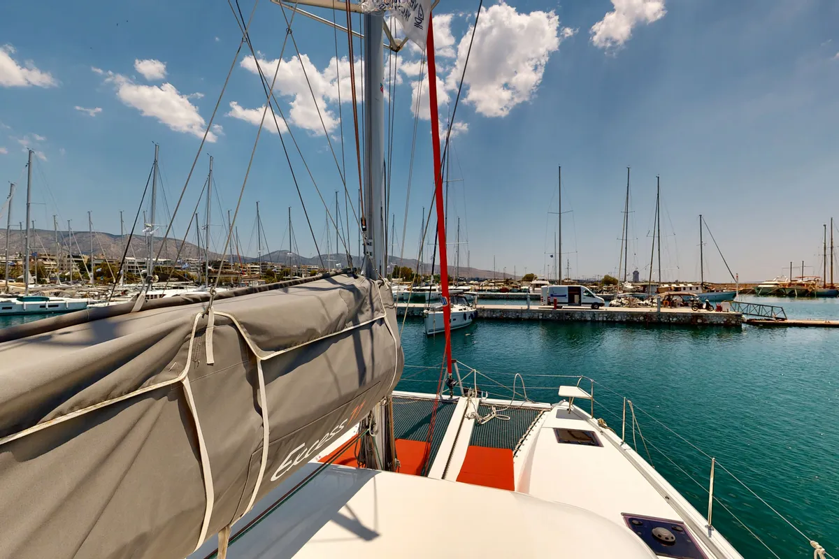 Alia, a Excess 11 catamaran at Municipal Unit of Rhodes, Greece