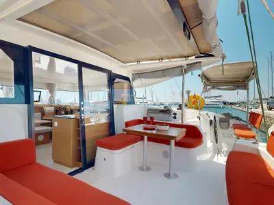 Alia, a Excess 11 catamaran at Municipal Unit of Rhodes, Greece
