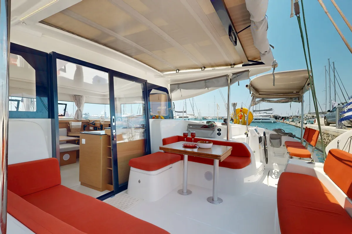 Alia, a Excess 11 catamaran at Municipal Unit of Rhodes, Greece