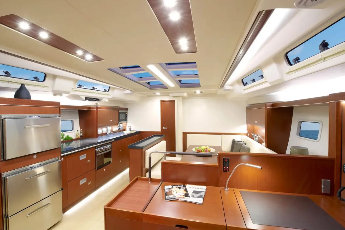 Galley of Amethyst, a Hanse Yachts Hanse 575 sailboat at Općina Sukošan, Croatia