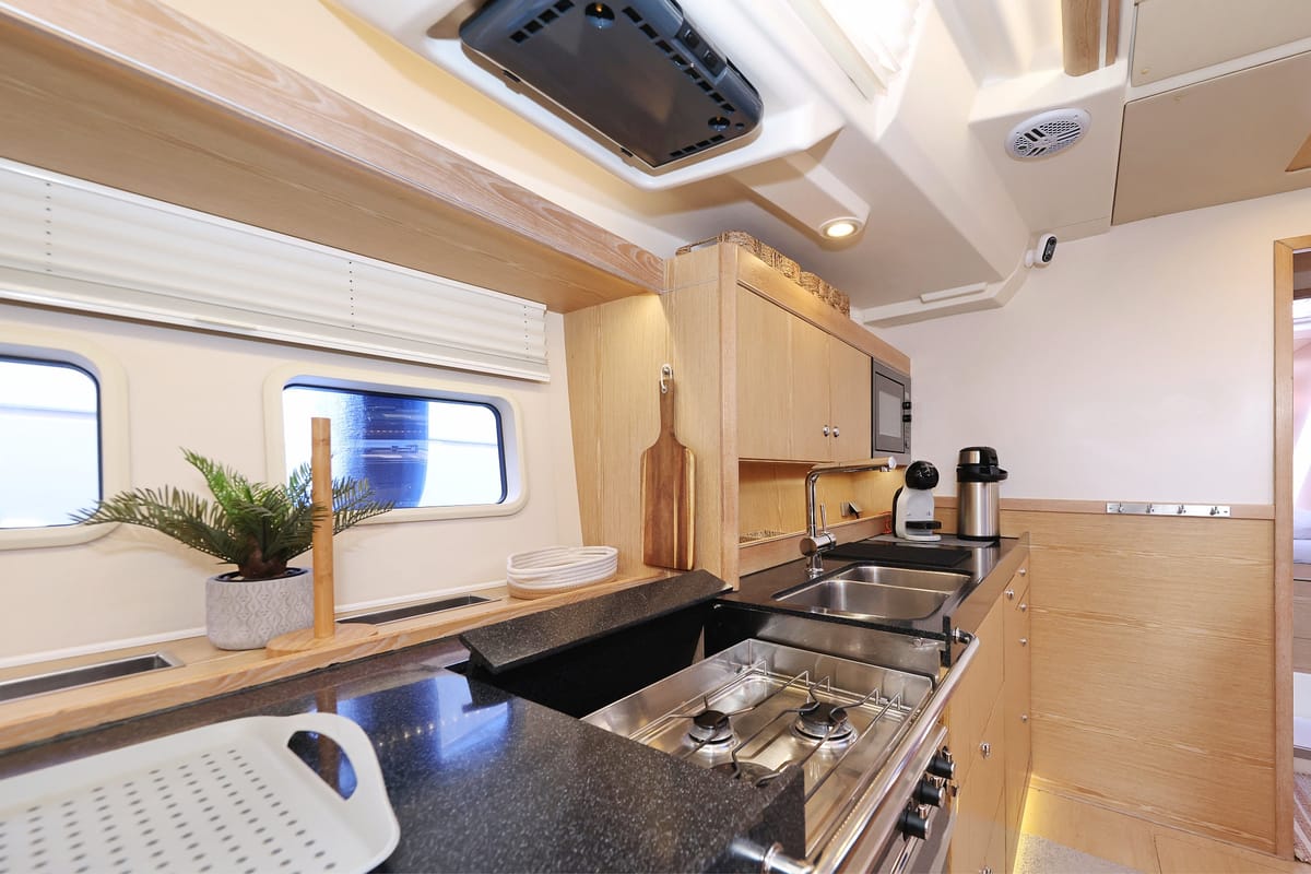 Galley of Amethyst, a Hanse Yachts Hanse 575 sailboat at Općina Sukošan, Croatia