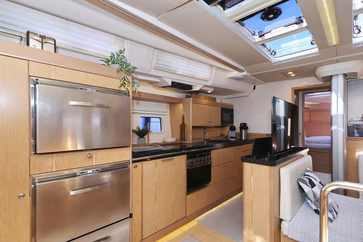 Galley of Amethyst, a Hanse Yachts Hanse 575 sailboat at Općina Sukošan, Croatia