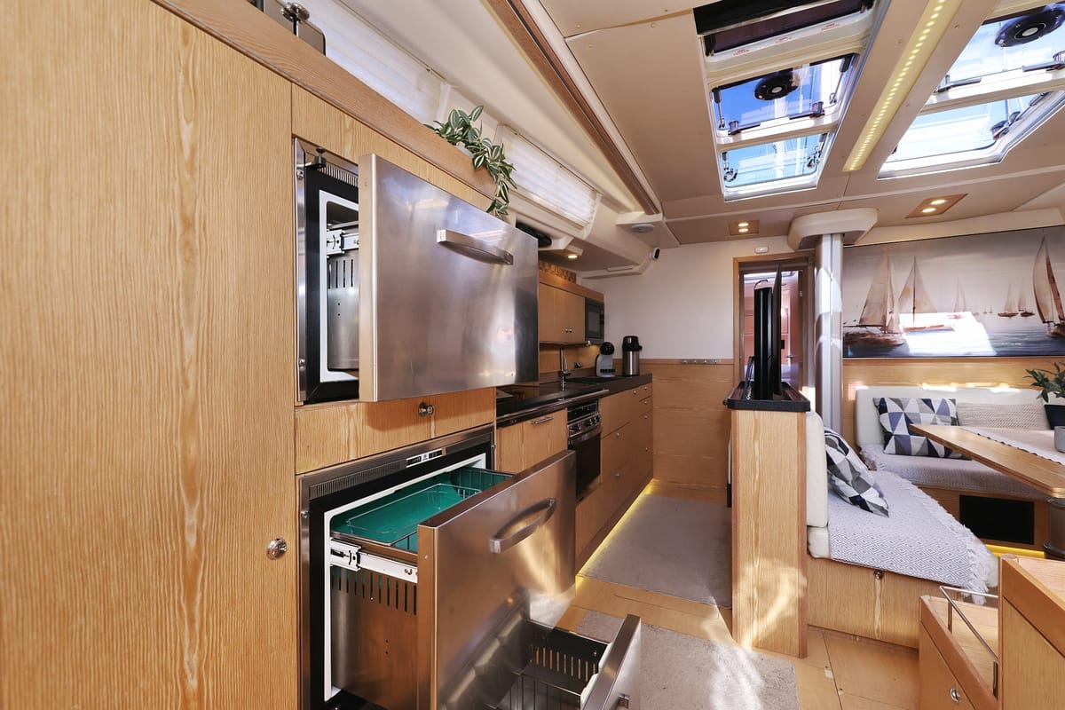 Galley of Amethyst, a Hanse Yachts Hanse 575 sailboat at Općina Sukošan, Croatia