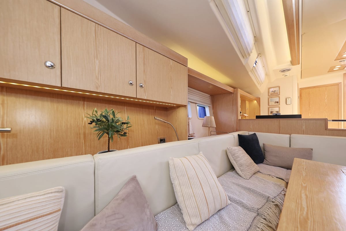 Salon of Amethyst, a Hanse Yachts Hanse 575 sailboat at Općina Sukošan, Croatia