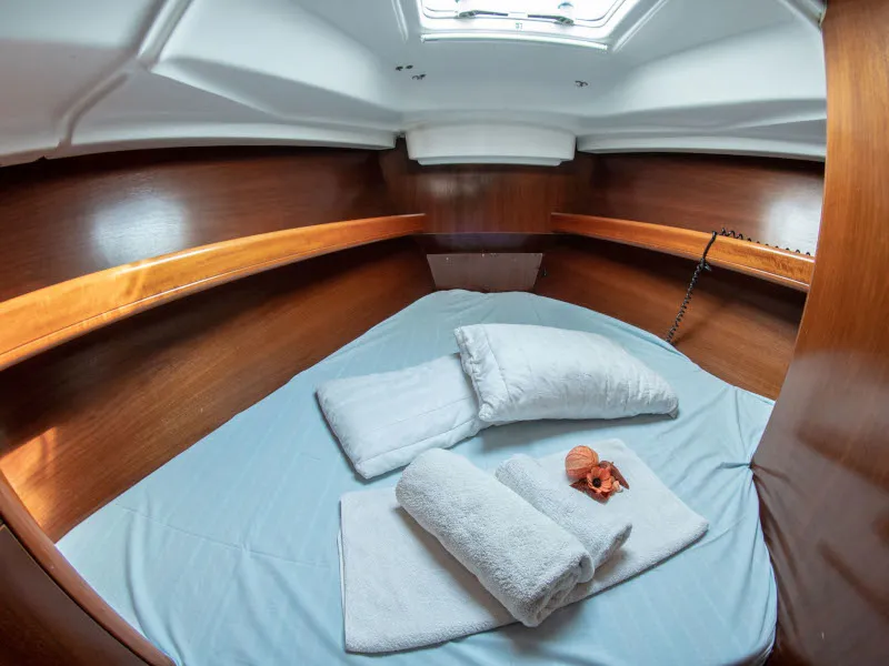 Cabin on Ekaterini, a Beneteau Oceanis 411 sailboat at Volos Municipality, Greece