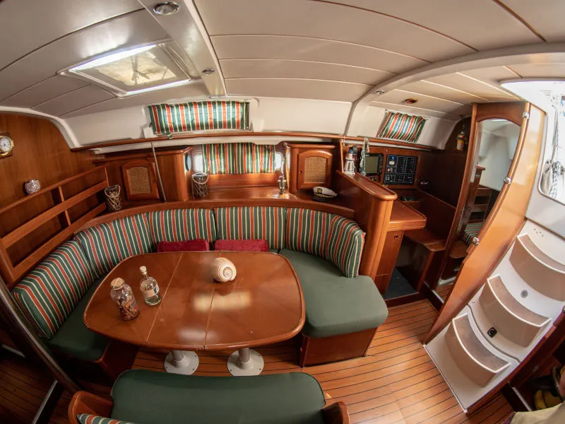 Salon of Ekaterini, a Beneteau Oceanis 411 sailboat at Volos Municipality, Greece