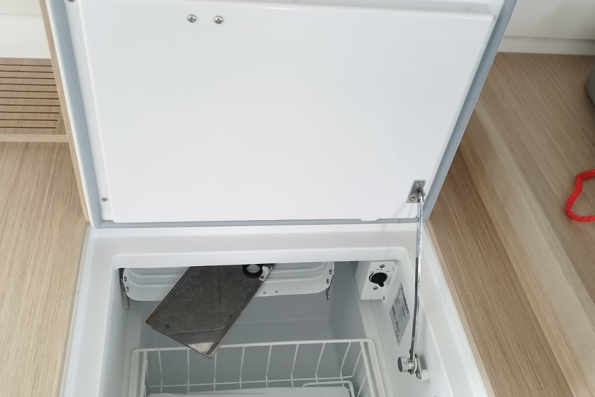 Galley of Dream of Liberty, a Lagoon 42 catamaran at Grad Biograd na Moru, Croatia