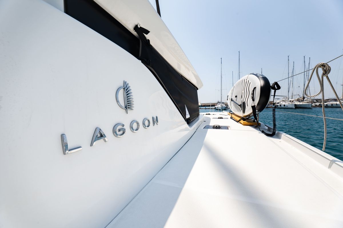 Sea Energy I, a Lagoon 46 catamaran at Athens, Greece