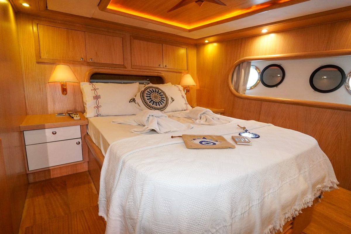 Cabin on Perla Del Mar, a Unknown M/S Perla Del Mar yacht at Marmaris, Turkey