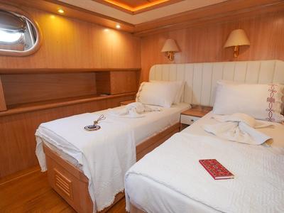 Cabin on Perla Del Mar, a Unknown M/S Perla Del Mar yacht at Marmaris, Turkey