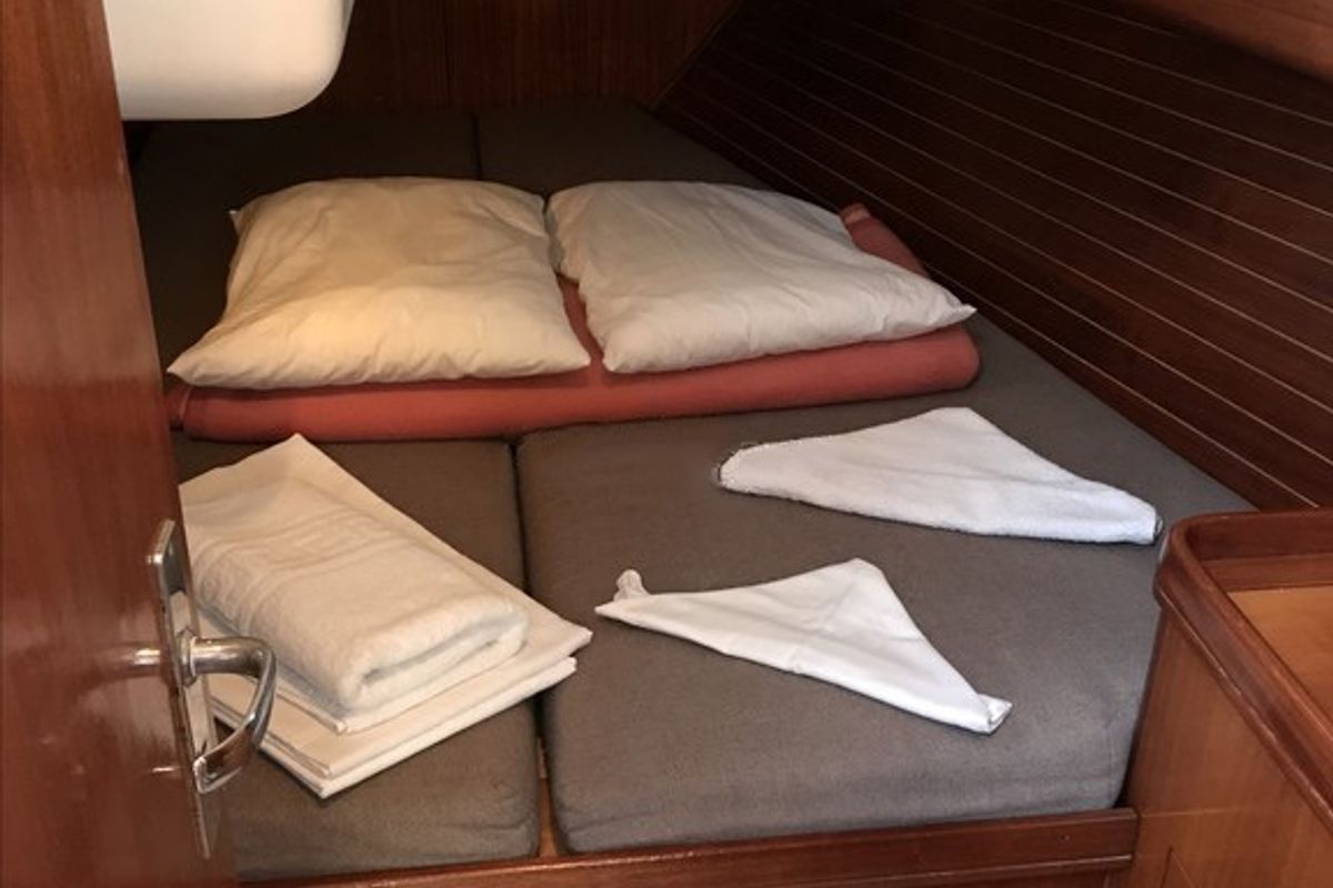 Cabin on Classic, a Elan 45 sailboat at Municipal Unit of Ellomenos, Greece