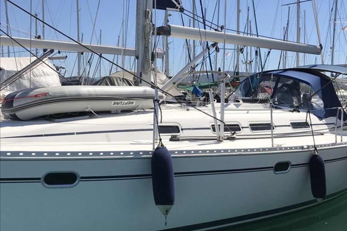 Exterior view of Classic, a Elan 45 sailboat at Municipal Unit of Ellomenos, Greece