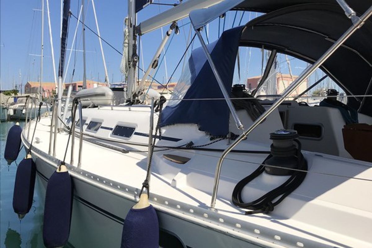 Exterior view of Classic, a Elan 45 sailboat at Municipal Unit of Ellomenos, Greece