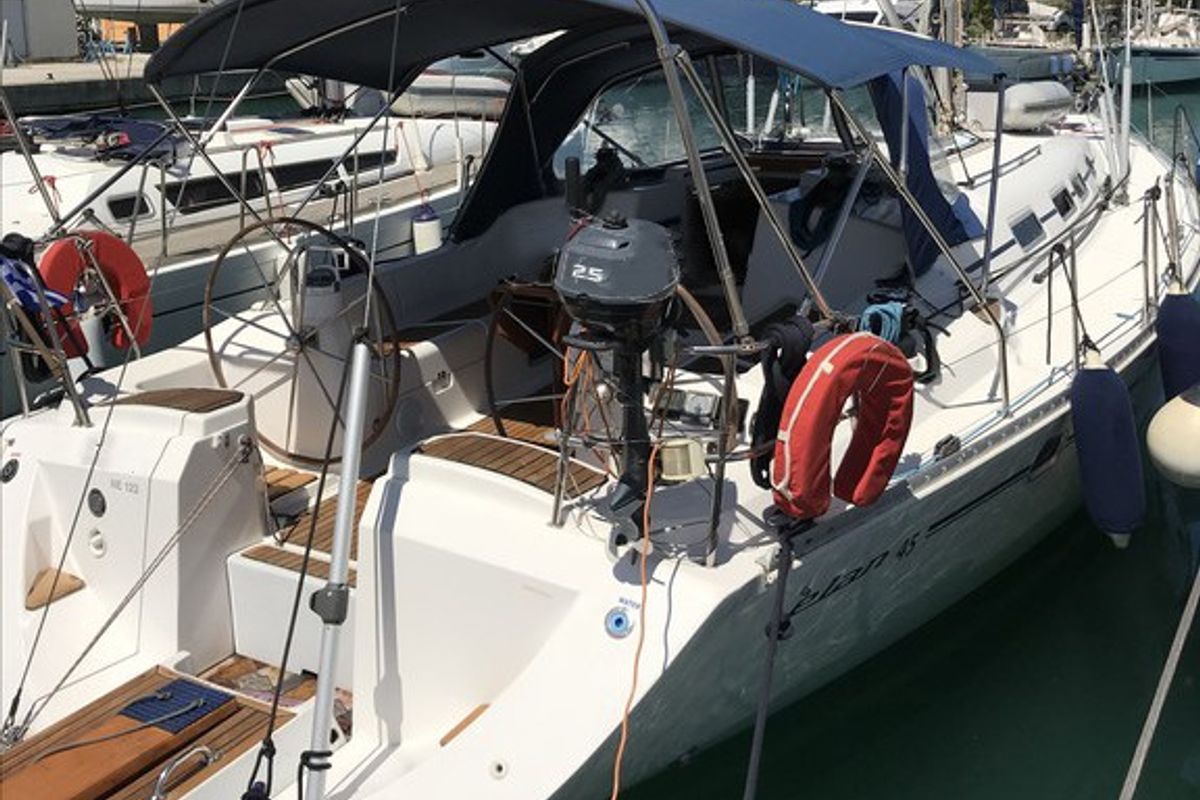 Exterior view of Classic, a Elan 45 sailboat at Municipal Unit of Ellomenos, Greece